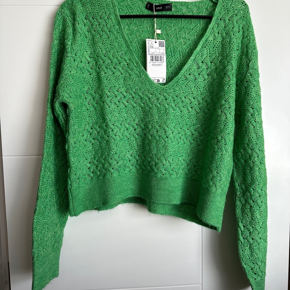 Mango Set Vibrant Green Knit